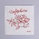 Paper napkins "Congratulations", 20 pcs, red embossing, 25 x 25cm