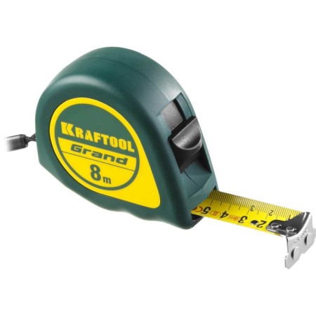 Roulette Kraftool Grand 34022-08-25, 8 m x 25 mm 25 mm