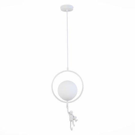 Suspension EVOLUCE. Sle115113-01. Tenato. 1x60 W, E27, 25x25x25 cm, white color-4
