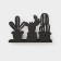 Salphetens Dolyana "Cacti", 15 × 4 × 10.3 cm, black color