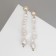 Earrings with pearls "bead" peak, color gold