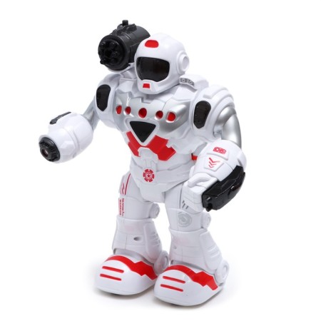 The Hero robot, light and sound effects, works from batteries, red color-1