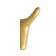 Furniture hook Cappio yak, two -rod, matte gold