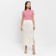 Women's skirt Minaku: Silk pleasure beige color, river 44