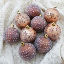 Set of balls plastic D-6 cm, 9 pcs 