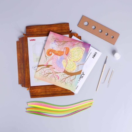 Quilling panel "Flower Fairy"-1