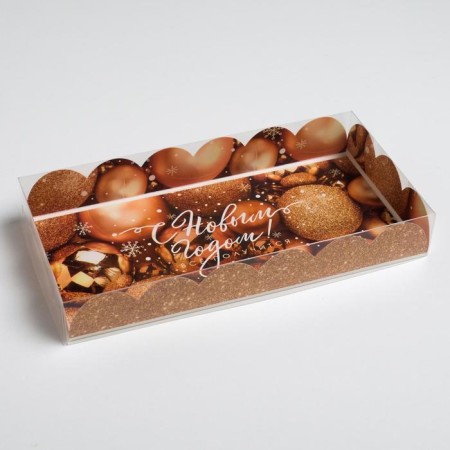Box for confectionery products with PVC “Everything will work out”, 10.5 x 21 x 3 cm, New Year-2