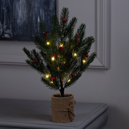 LED bush "Malaya" 35 cm, 30 LED, AAX3 batteries (not included), glow warm white