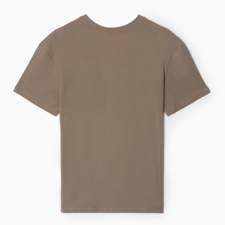 Female T-shirt, brown color, ONE SIZE (42-46)-3
