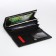Women's wallet on a magnet, black color