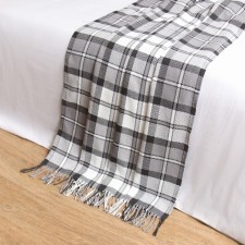 Valencia plaid 140x200cm, 03/Babble, Bel/Smoke/T.SER, HL 50%, PE 30%, pan 20%