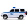 Radio -controlled machine "UAZ Patriot. Police "15.5 cm, light, white Patriot