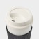 A coffee glass with a Weatfiber lid, 350 ml, 8.8 × 14 cm, plastic, reusable, white/black