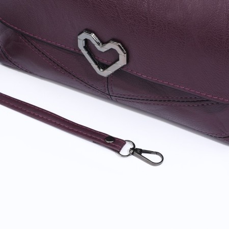 Magneta bag, long belt, purple color-6