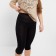 Women's breeches, black color, size 58
