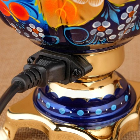 Set "Bird on the blue", sturdy, 3 objects, a samovar 3 l, a teapot 0.7 l, tray-8