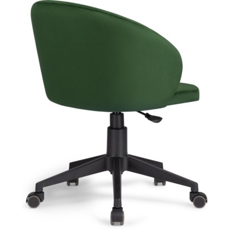 Computer chair Plastic Plastic/velor, black/green 59x60x78 cm-4