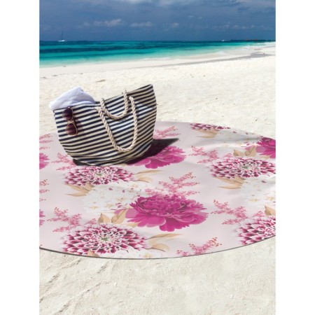 Pareo and beach rug "Bright colors", d = 150 cm-2