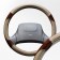 SkyWay braid, leather, size l, beige, with wood inserts, s01102331