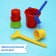 Set for playing sand No. 6, Mix color