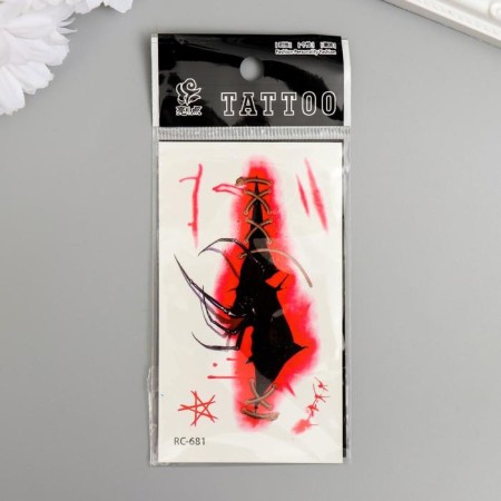 Tattoo on the body color "Wound Spider" 10.5x6 cm-2