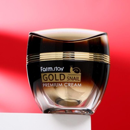 Farmstay premium face cream, with gold and mucin of snails, 50 ml-1