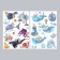 Plastic sticker multi -layer "sea life" mix 60x35 cm