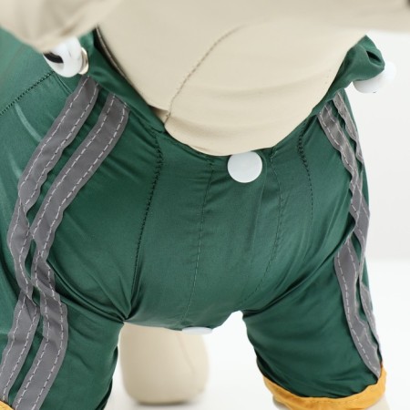 Combiason for dogs, demi-season, size L (DS 28-30, OG 43-45, Osh 31-33 cm), green-9