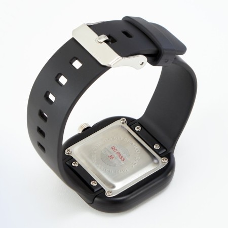 Watch of Berrier, D-3.7 cm, Silicon strap, 3 atm, black-3
