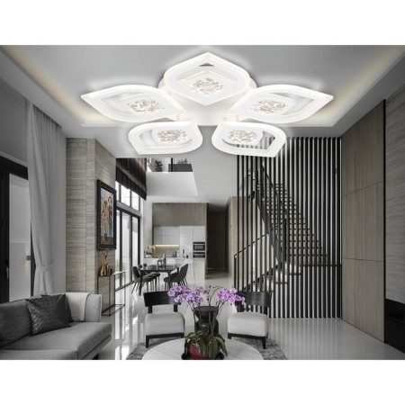 LED ceiling LED with Ambrella Light, Original, FA4292, 5XLED, 120 W, 9000LUM, 3000-6400K, white color.-2