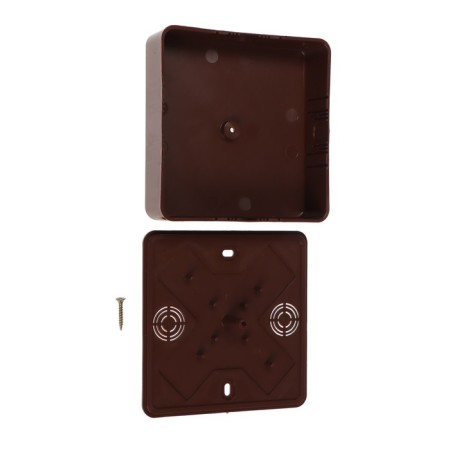 Single box for the cable channel Ural Pak, 100x100x29, IP40, Dark Tree, KR-51318010-1