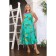 Sarafan female, size 52, turquoise color