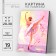 Picture on numbers on canvas with a subframe of "ballerina" 20x30 cm