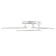 The chandelier is LED DIM. Losanga DU 3 REP. 78W White 68.5x32.5x12cm Ritter