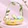 Easter decor "Basket with eggs" 8 × 12 × 14 cm