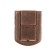 Castle Castle on the box ZM01, 3.2x2.5 cm, Copper color