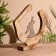 Interior souvenir in the wooden ring "Angel" 33x8x34 cm