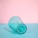 Pot for orchids, 1.2 l, 12.5 × 16.6 cm, plastic, transparent-turquoise