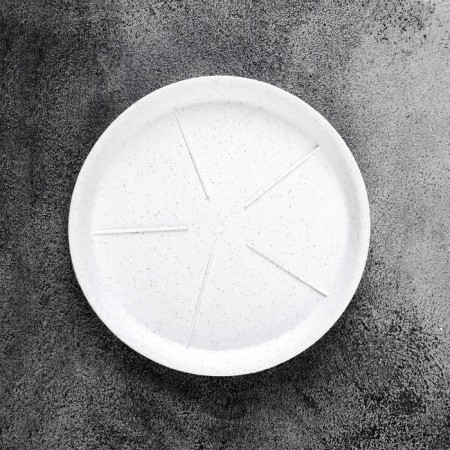 Patron for the pot, d = 12.3 cm, plastic, color marble-1