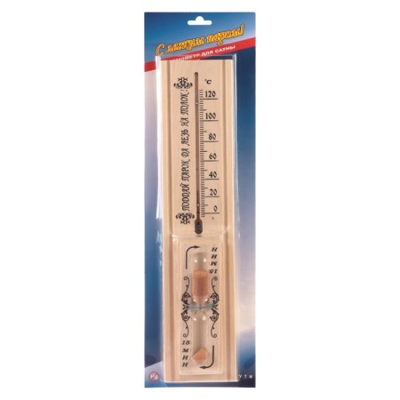Thermometer, a thermometer for a bath and a sauna, with sand clock for 15 minutes, from 0 ° C to +120 ° C-5
