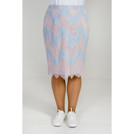 Women's skirt, size 62, blue color-2