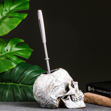 Skull stand "Skull" 16x15x22cm (Yershik Plastic)-1