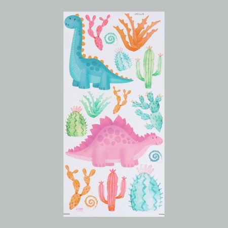 Interior color sticker "Dinosaurians in cacti" 30x60 cm-3