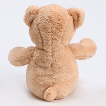 Soft toy "Bear" with a bow and heart, 39 cm, beige color-2