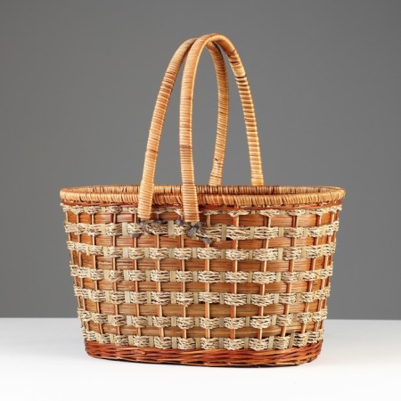Basket wicker "picnic", without cover, 40x29x24/43 cm-8