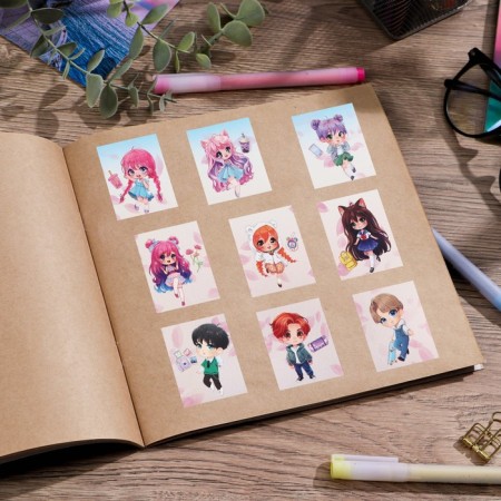 Paper stickers "Anime", 11 x 15.5 cm-2
