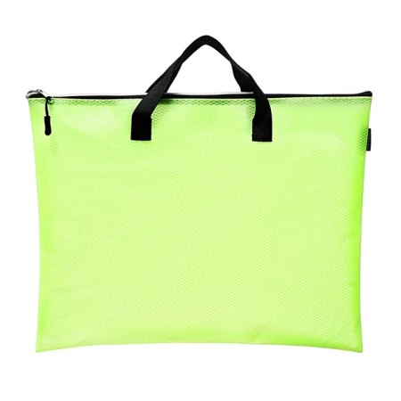 A3 folder with handles, PVC, lightning from above 20mm, Devente Armor, 450x330mm, light green-2