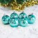 Set of balls plastic D-6 cm, 6 pcs "Christmas trees in the forest"