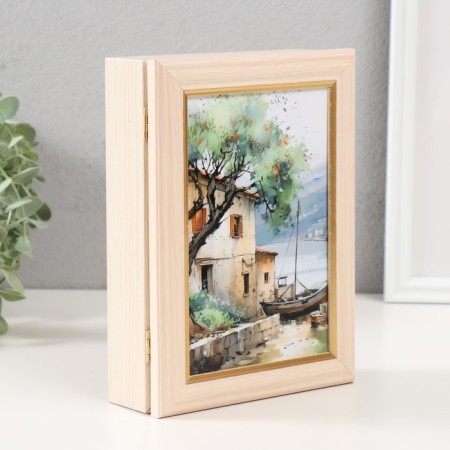 Key "boat" 15x21 cm milk oak-1