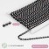 Rhinestones on threads, with holography, 4 mm, 9 ± 1 m, black color